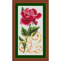 Набор для вышивания крестиком "Роза красная"